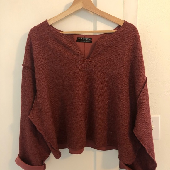 NWOT Urban Outfitters Faded Burgundy Sweater, Women’s - Picture 2 of 4